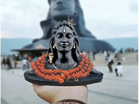 Adiyogi With Rudraksha Mala