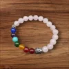 Pink 7 Chakras Yoga Bracelet