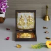 Gold plated Laxmi Ganesh Charan Paduka Box